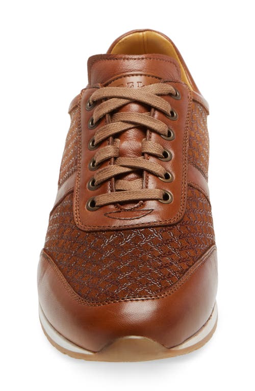 Mezlan Maxim Sneaker In Tan Leather/suede