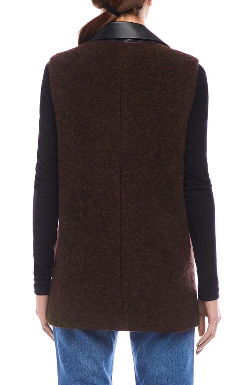 Fifteen Twenty Brooklyn Wool Blend Vest In Brown