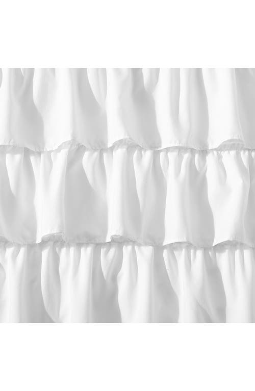 Betsey Johnson Ruffle Bed Skirt In White