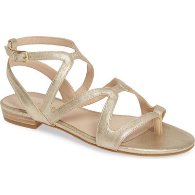 Pelle Moda Baron Strappy Sandal- Metallic