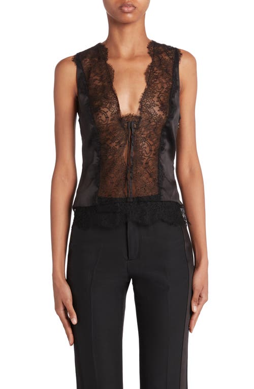 TOM FORD Stretch Silk Lace Camisole Black at Nordstrom, Us