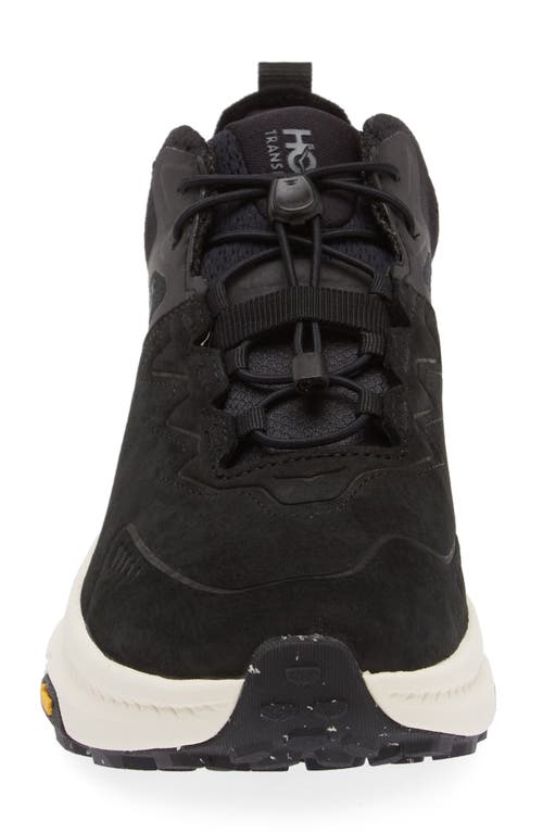 Shop Hoka Transport Chukka Gore-tex® Waterproof Running Shoe In Black/alabaster