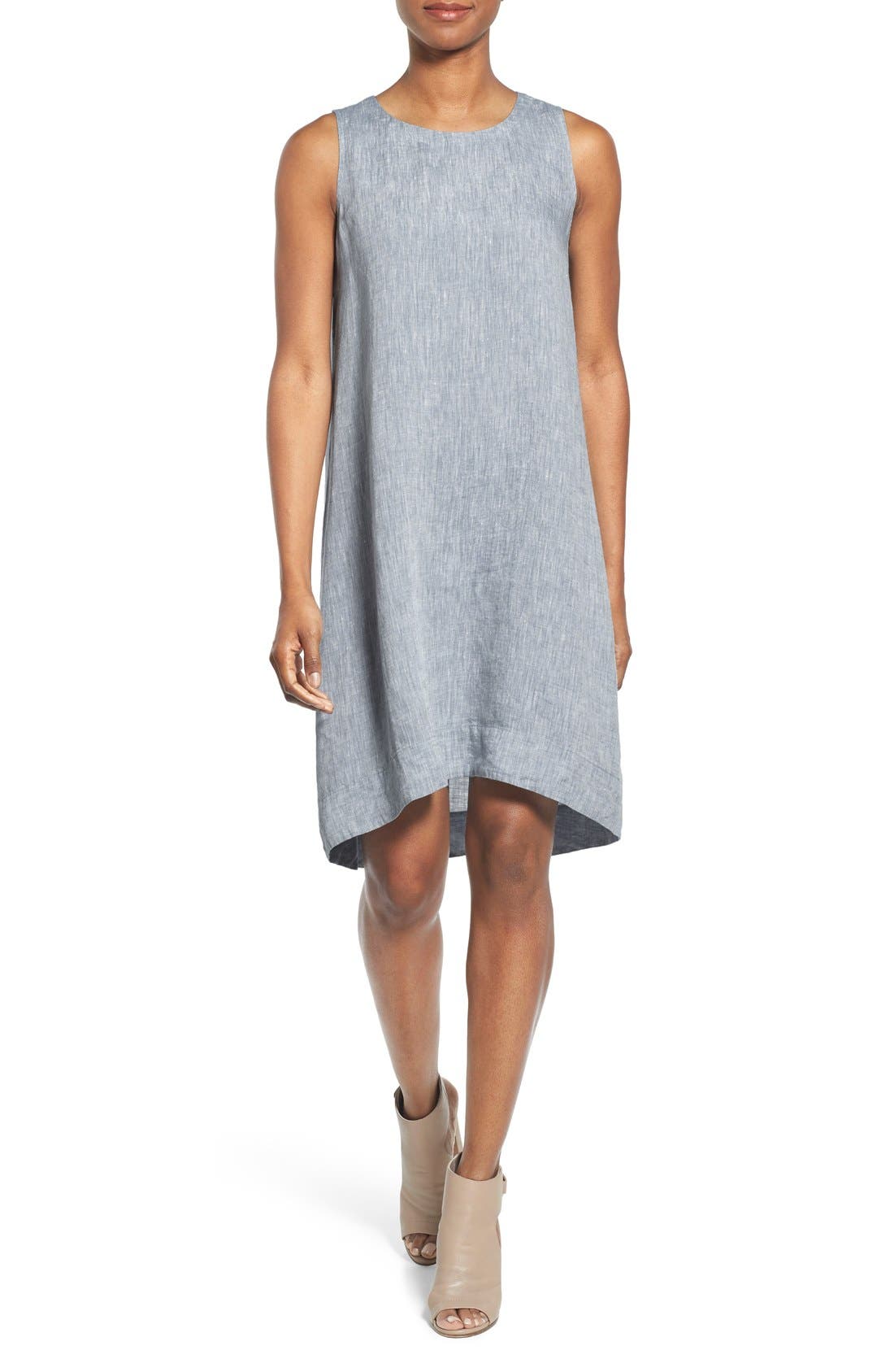 linen high low dress