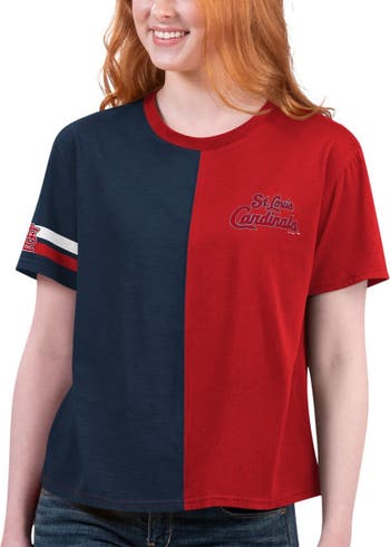 Women's Starter Red/Navy St. Louis Cardinals Power Move T-Shirt