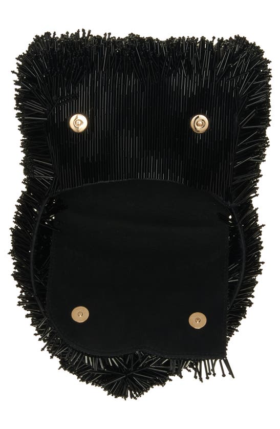 Shop Dolce & Gabbana Dolce&gabbana Dg Fringe Handheld Bag In Black