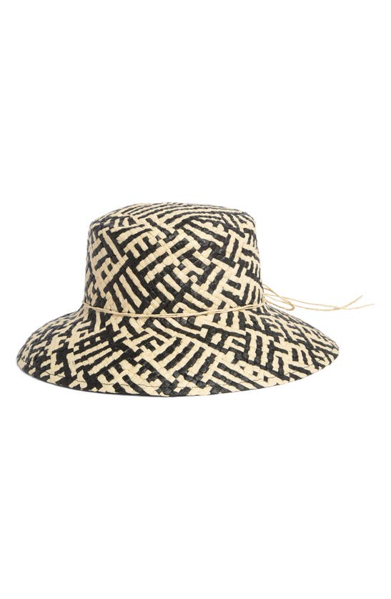 Shop Nordstrom Rack Woven Sraw Bucket Hat In Natural Combo