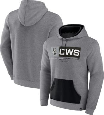 Youth Heathered Gray Chicago White Sox Primary Team Logo Pullover Hoodie