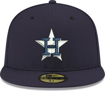 Houston Astros New Era White Logo 59FIFTY Fitted Hat - Gray