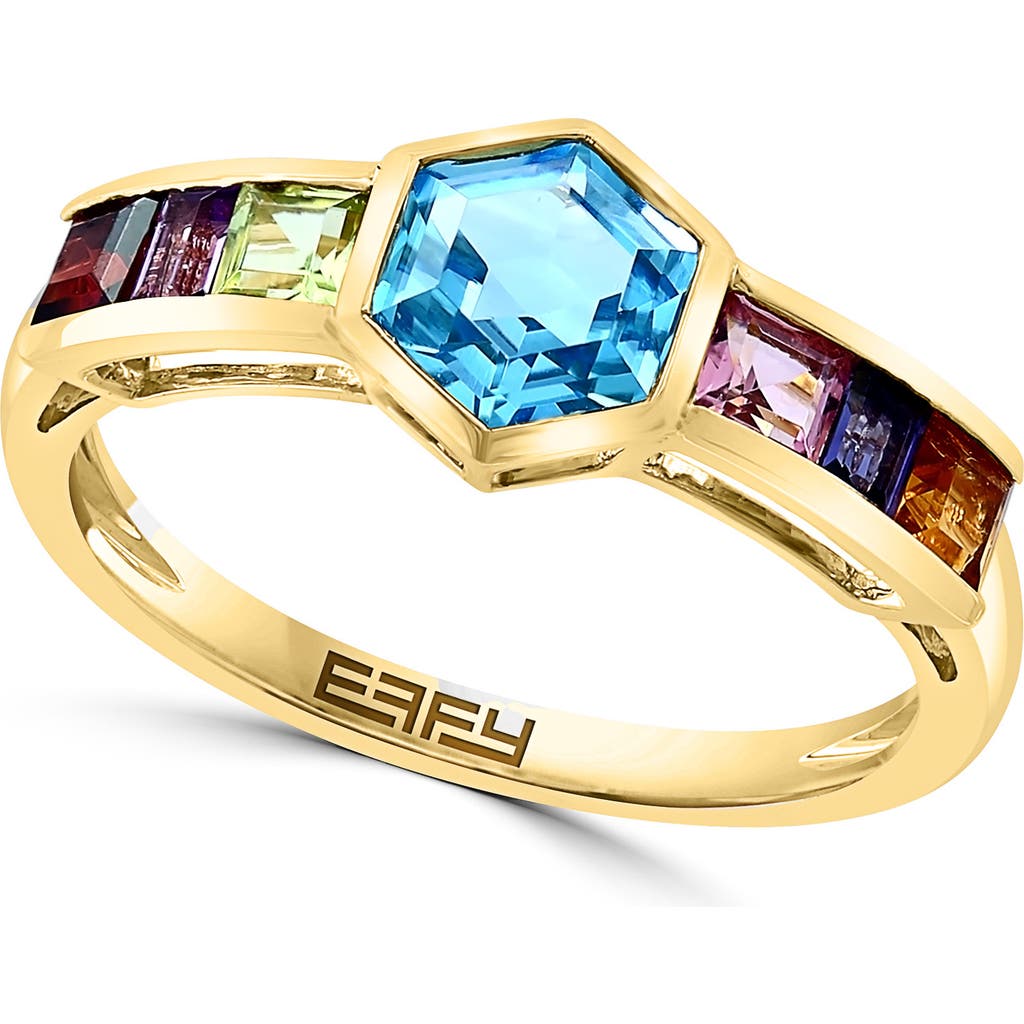 Effy 14k Gold Stone Ring In Blue