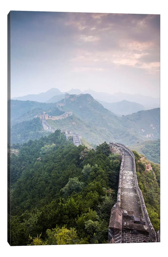 Icanvas The Great Wall Of China By Matteo Colombo Canvas Wall Art In Multi