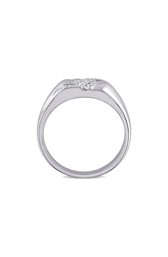 Delmar Diamond Ring In White Gold