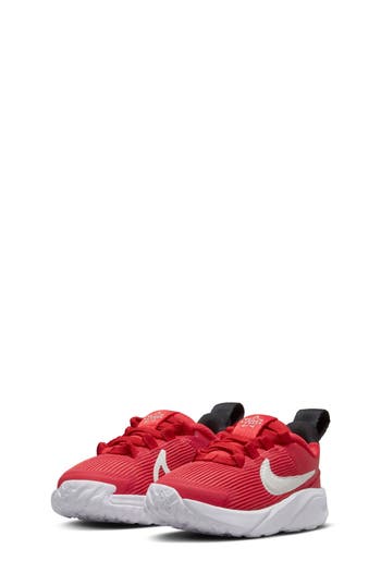 Nike Kids' Star Runner 4 Sneaker In Red/white/black
