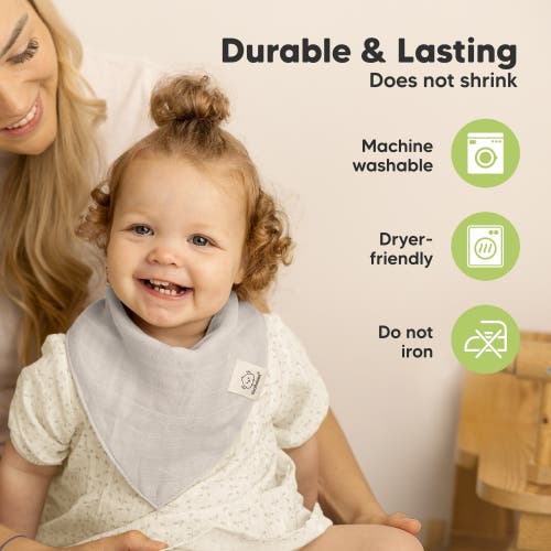 Keababies 8-pack Lumi Muslin Bandana Bibs In Pine