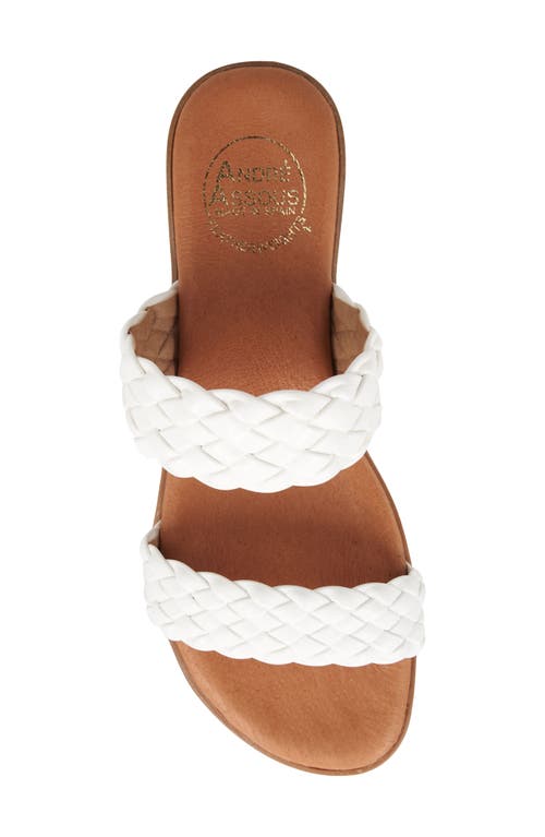 Andre Assous Naria Slide Sandal In White