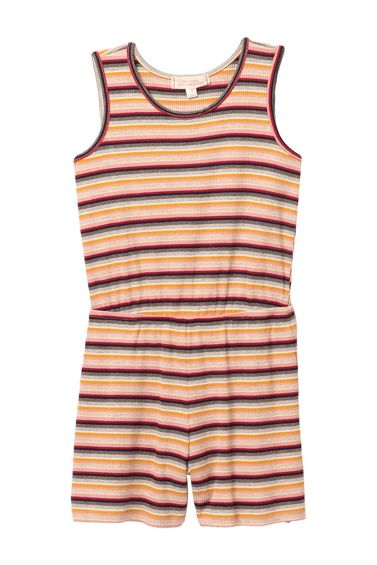 striped short romper
