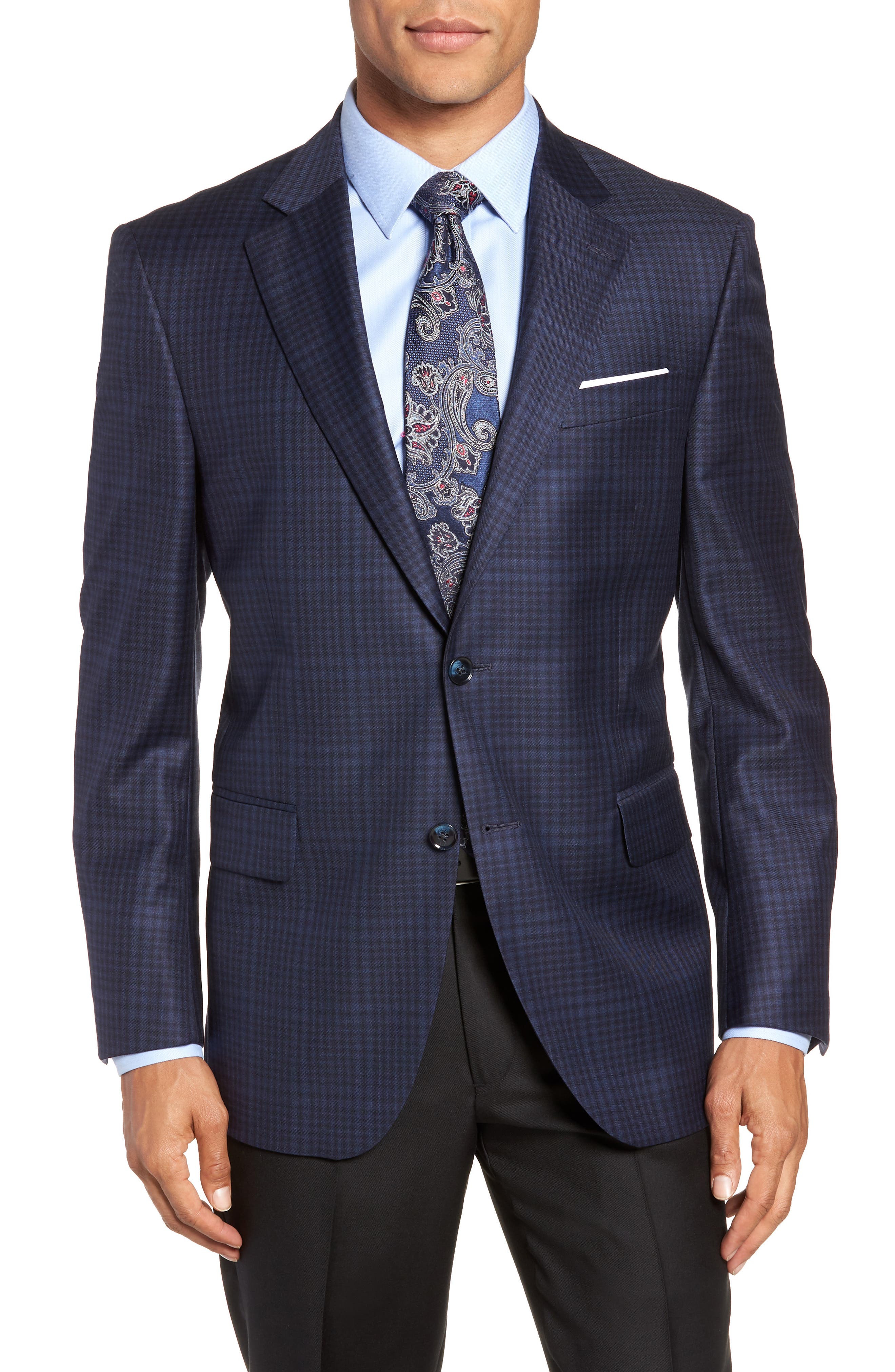 Peter Millar Classic Fit Plaid Wool Sport Coat Nordstrom