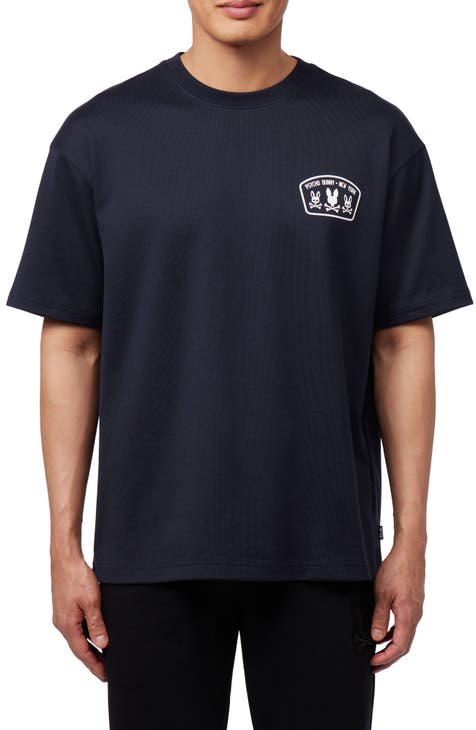 MLB Unisex Varsity Logo Oversized Short Sleeve Tee Shirt LA Dodgers Cobalt  Blue, Graphic Tees for Men