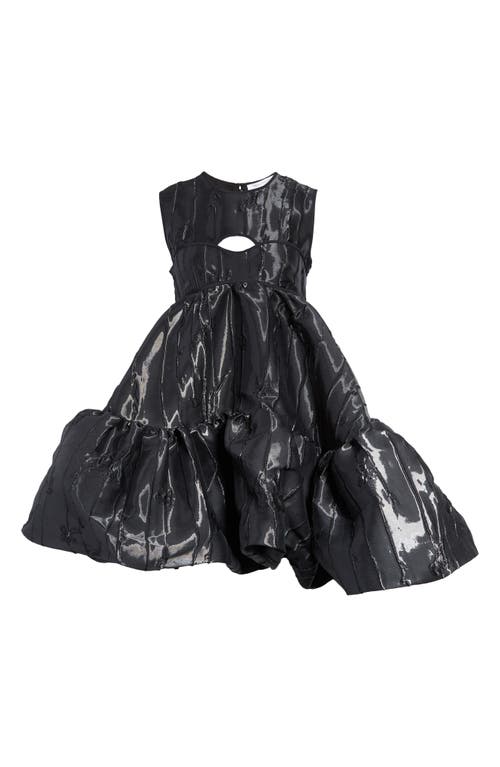 Cecilie Bahnsen Dream Cutout Asymmetric Dress in Black