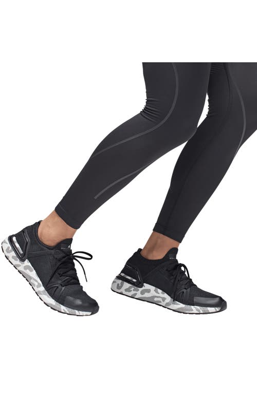 Adidas By Stella Mccartney Asmc Ultraboost 20 Graphic-sole Trainer Sneakers In Core Black/black/black