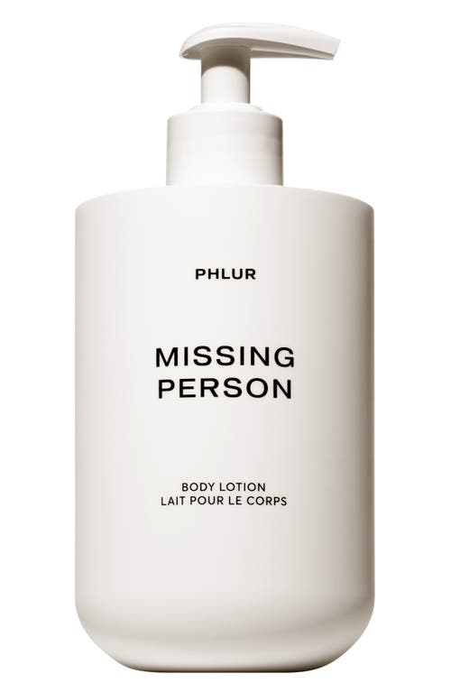 Missing Person Body Lotion