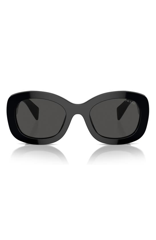 Prada 54mm Oval In Black