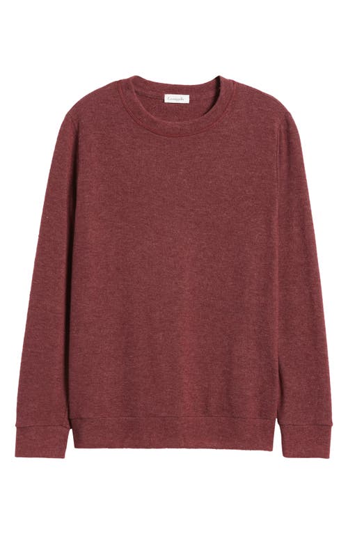 Shop Loveappella Crewneck Brushed Jersey Top In Plum