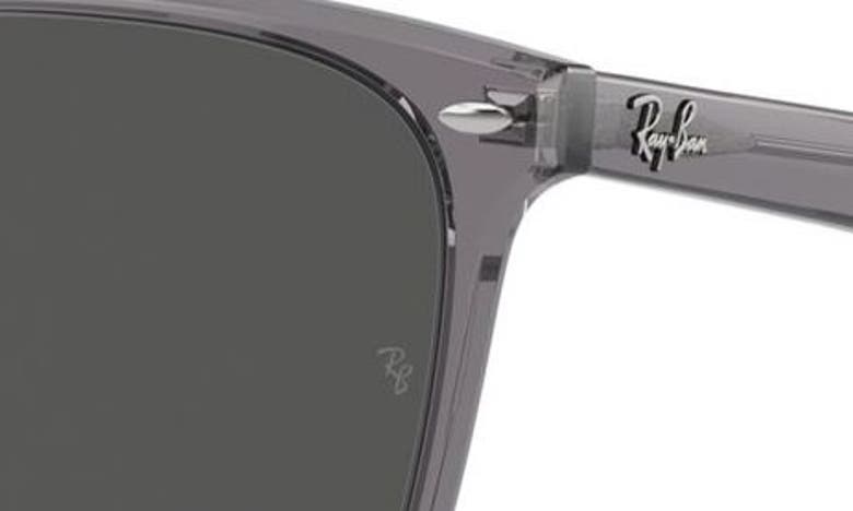Ray Ban Slim Square 57mm Sunglasses In Transparent Grey