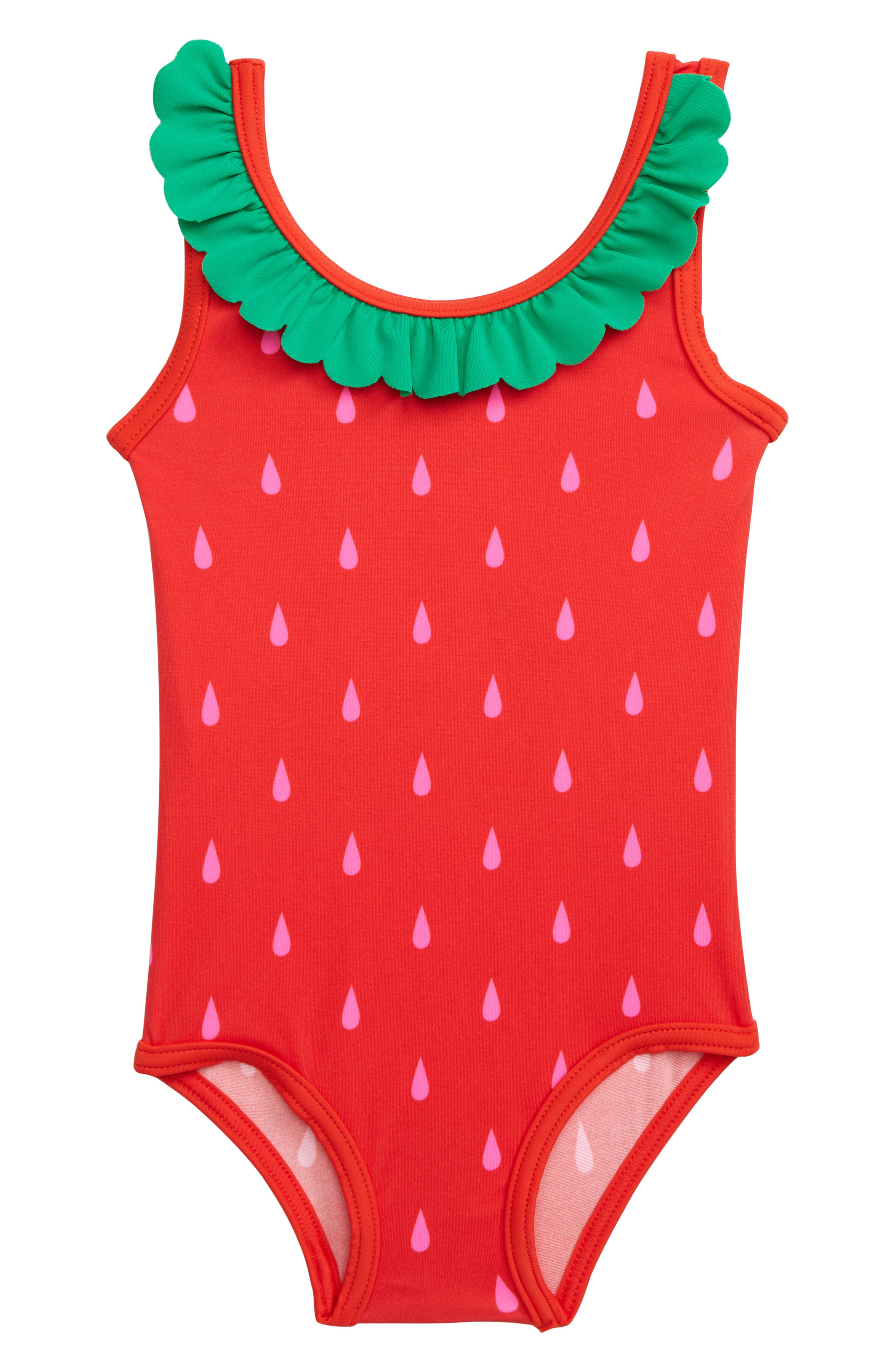 Mini Boden Ruffle One-Piece Swimsuit (Baby & Toddler Girls) | Nordstrom