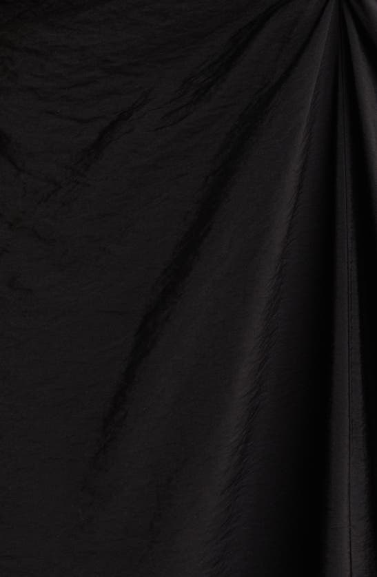 Chelsea28 Ruched High-low Maxi Dress In Black