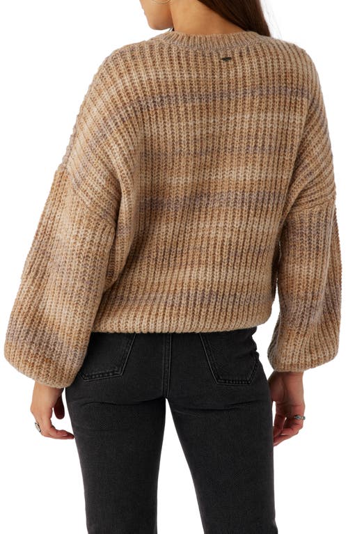 Shop O'neill Bayou Ombré Sweater In Tobacco Brown