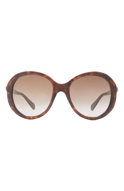 Rectangular Brown Plastic Sunglasses With Faux Tortoiseshell Insets - Ruby  Lane