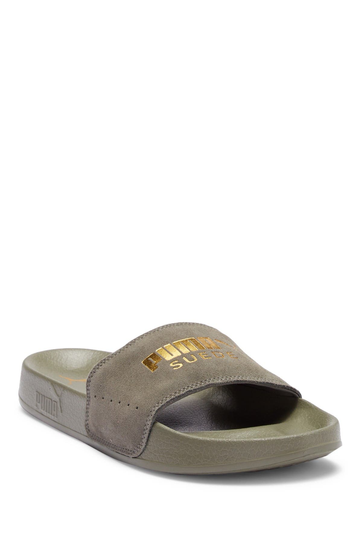 puma leadcat suede slides