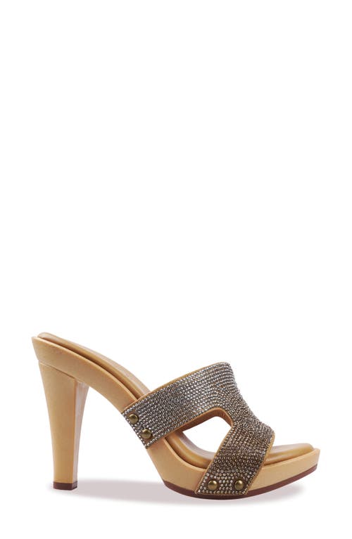 Candies Candie's Malak Platform Sandal In Dark Tan Multi
