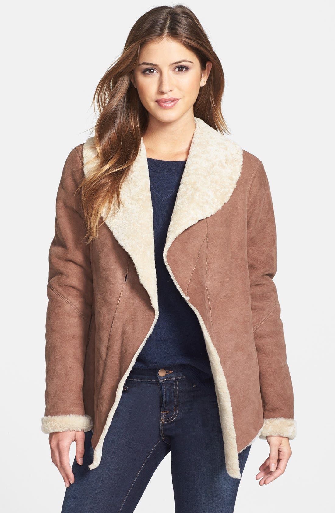 UGG® Australia 'Nettafay' Genuine Shearling Coat | Nordstrom