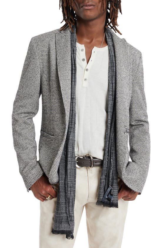 Shop John Varvatos Textured Wool Sport Coat In Black/ White