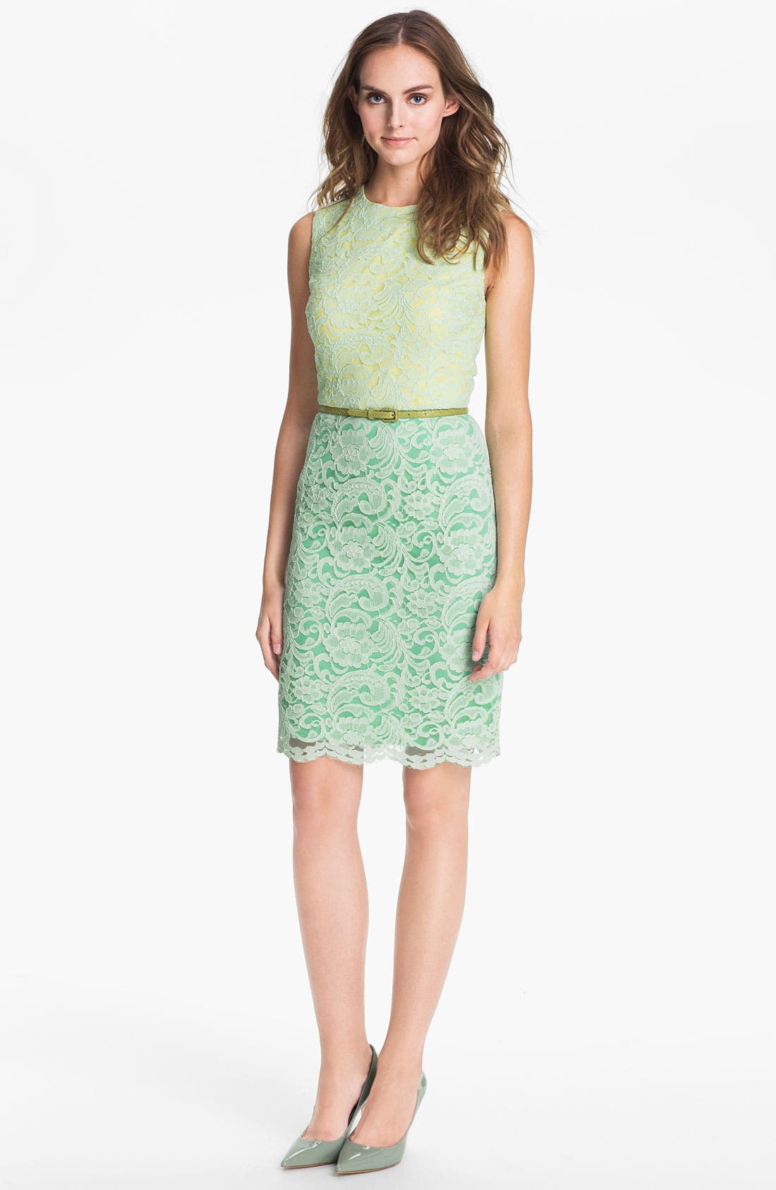 green lace dress nordstrom