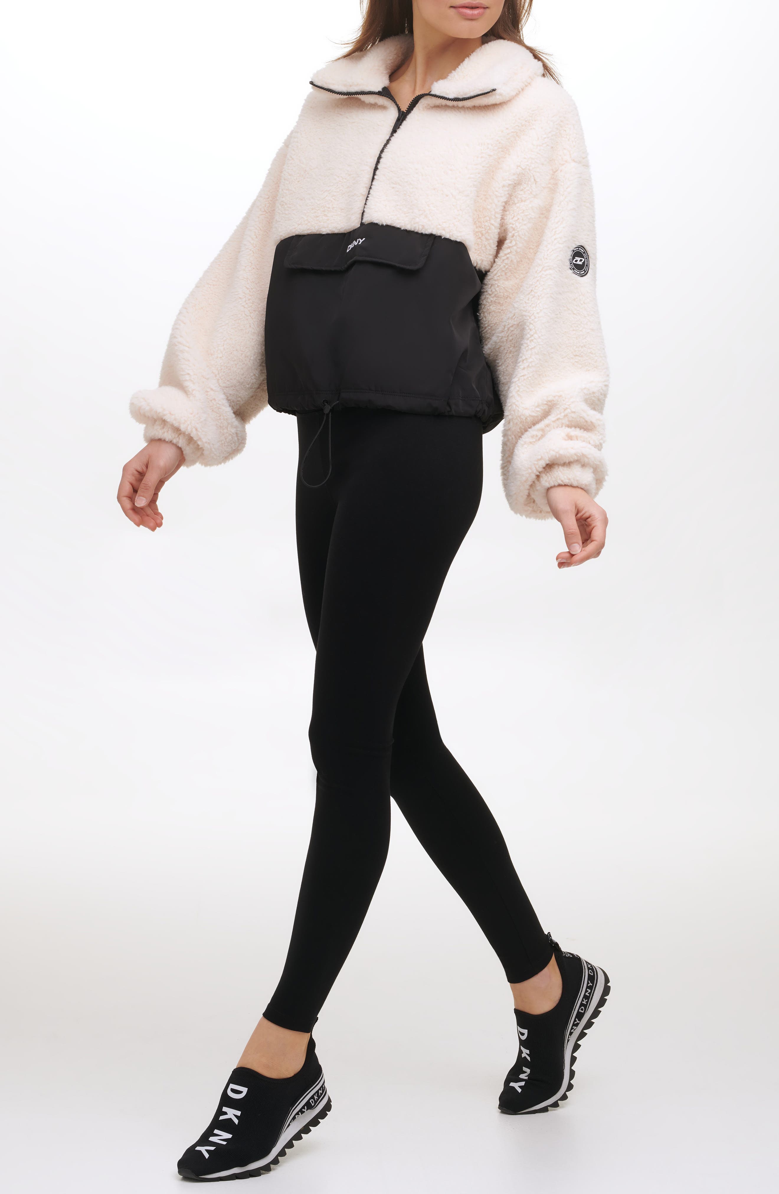 dkny fleece tights
