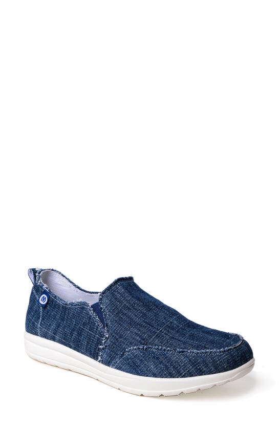 Minnetonka Expanse Slip-on Sneaker In Blue Denim