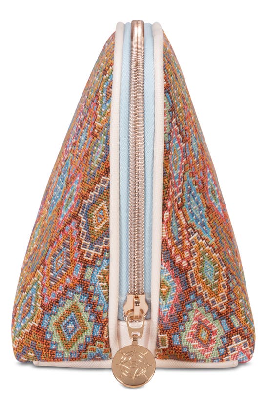 Stephanie Johnson Bodrum Kilim Lola Makeup Bag In Orange Multi