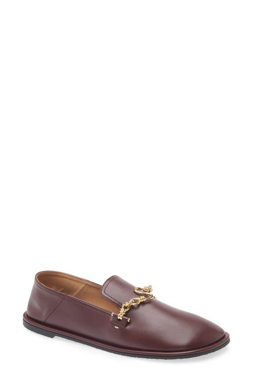 Stella Mccartney Ryder Bit Loafer In Bordeaux