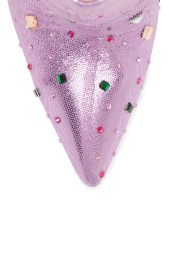 Azalea Wang Liora Stiletto Bootie In Purple