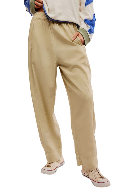 Free People Preppy Poplin Pants In Birch In Birch