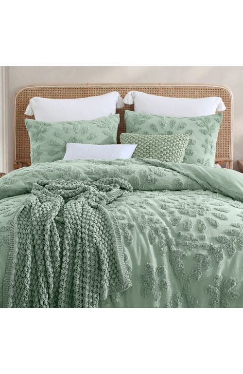 Peri Home Chenille Laurel Duvet Cover & Shams Set In Sage