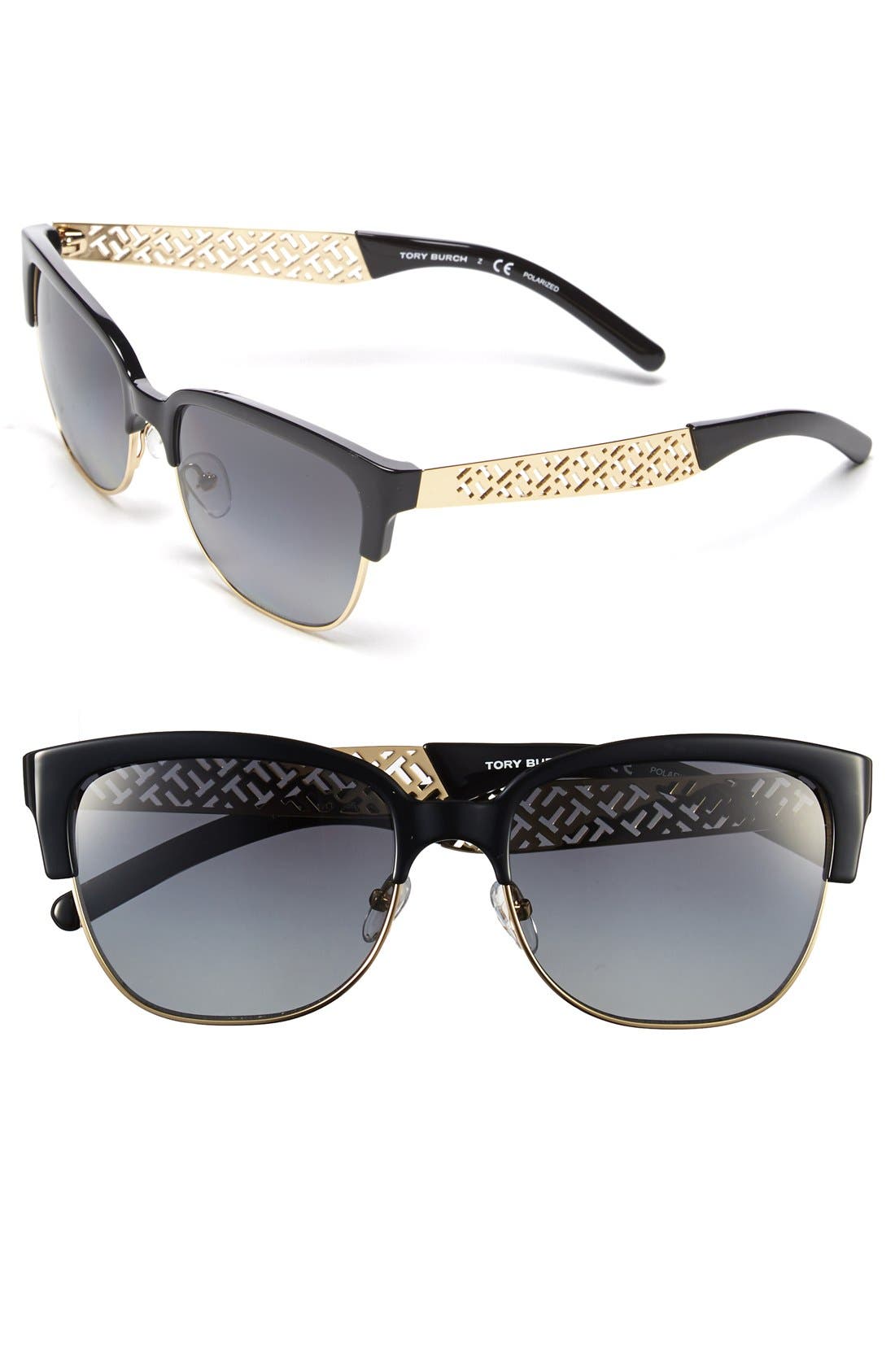 Tory Burch 56mm Polarized Sunglasses (Nordstrom Online Exclusive