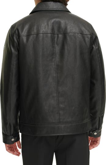 Water Resistant James Dean Faux Leather Jacket