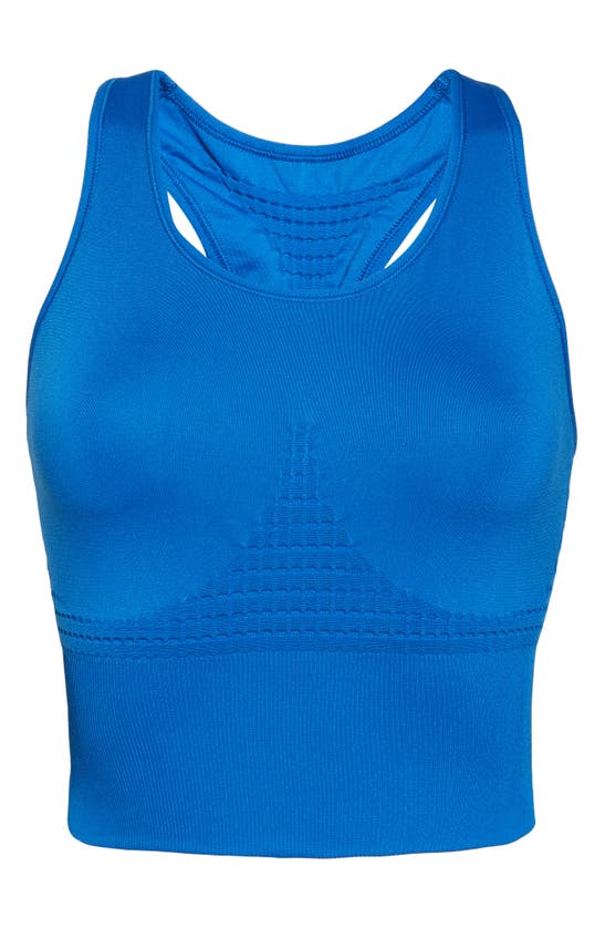 Sweaty Betty Stamina Longline Sports Bra In Oxford Blue