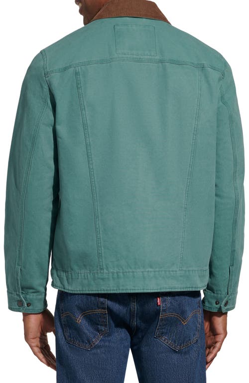 Shop Levi's Lightweight Cotton Twill Utility Jacket In North Atlantic