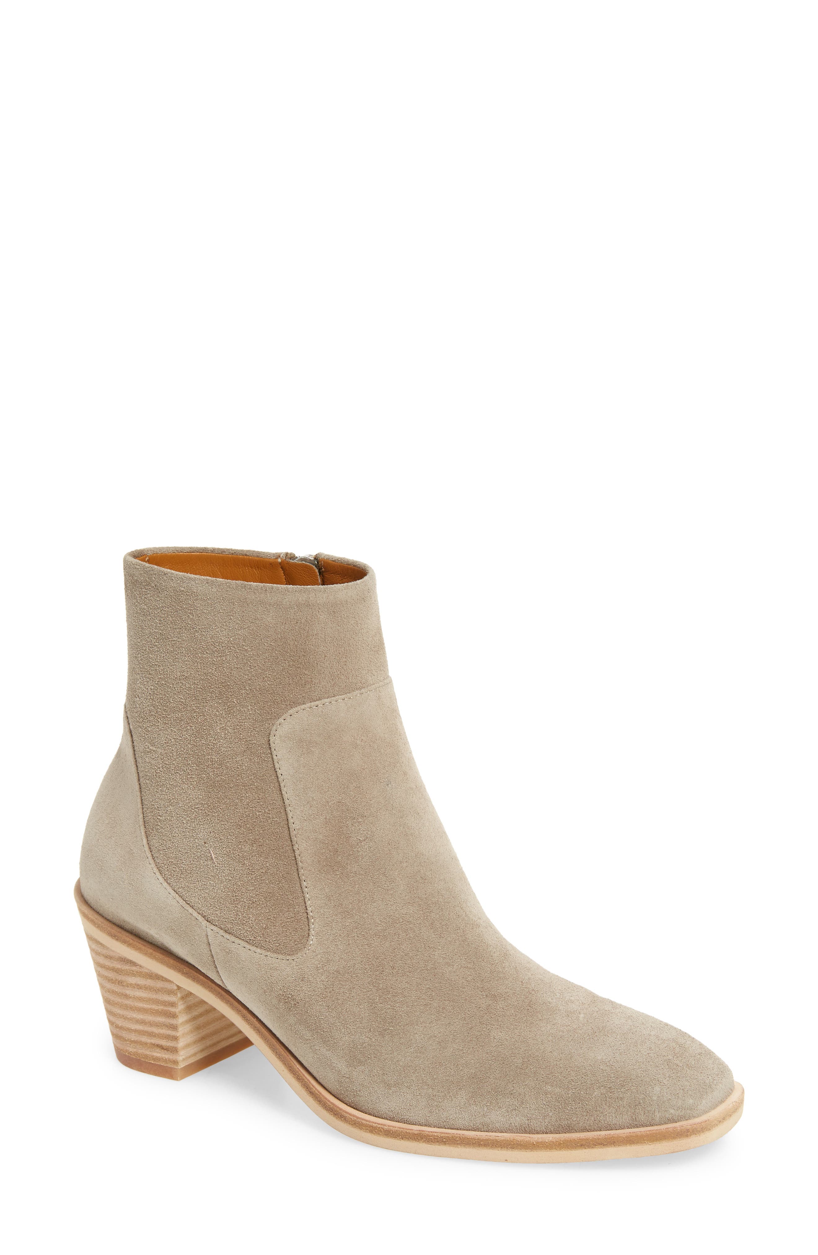 light grey leather boots