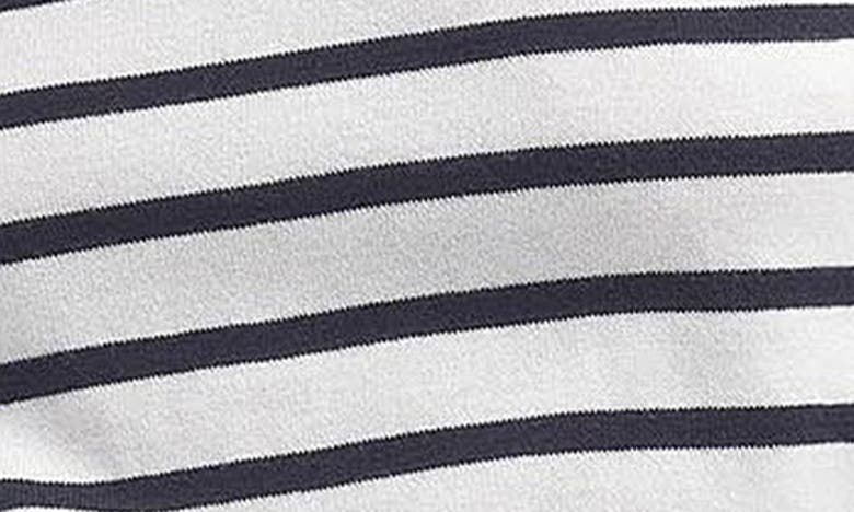 Barbour Ellewood Stripe Cotton Crewneck Sweater In Cloud/ Navy
