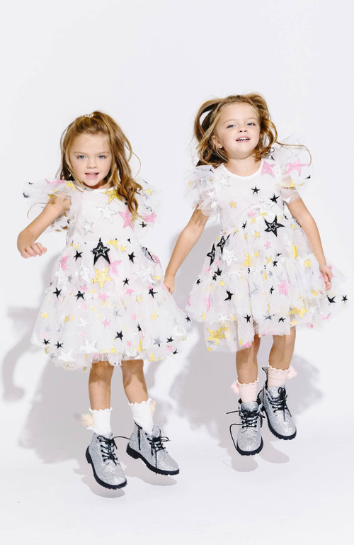 Shop Lola + The Boys Super Star Party Dress In White